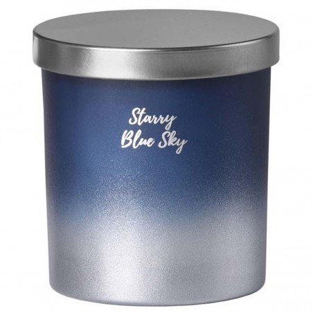 Svíčka vonná EMOCIO sklo 80x90 mm s plechovým víčkem v dárkové krabičce | STARRY BLUE SKY